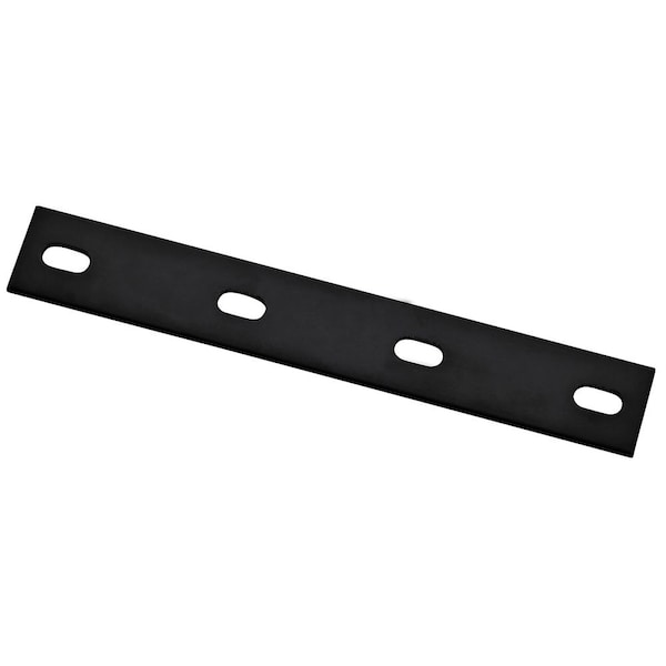 Hampton Products Hampton 1/8 in. H X 1-1/2 in. W X 10 in. L Black Steel Mending Plate 01-3411-546 - main